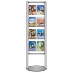 Brochure stand with 8x A4P leaflet holders